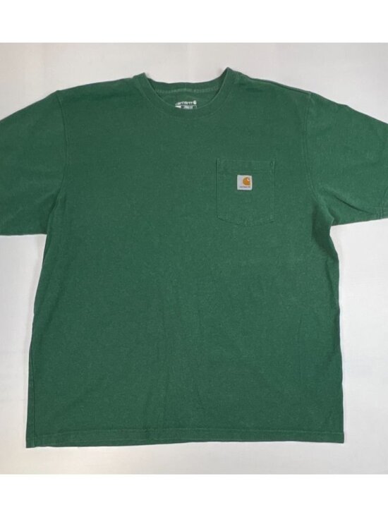 Carhartt Other - Carhartt Men XL Green Loose Fit Short Sleeve Heavyweight K87 Pocket T-Shirt